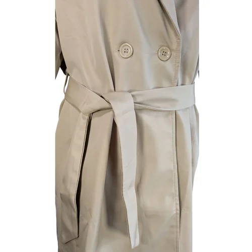 Płaszcz Trench Dwurzędowy Trendyol Beżowy Rozmiar 42 (XL) - zdjęcie 2