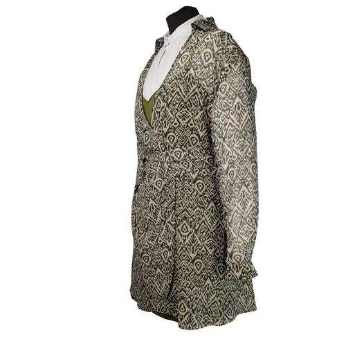 Sukienka Mini Kopertowa Trendyol Khaki Wzór Ikat Rozmiar 38 - zdjęcie 6