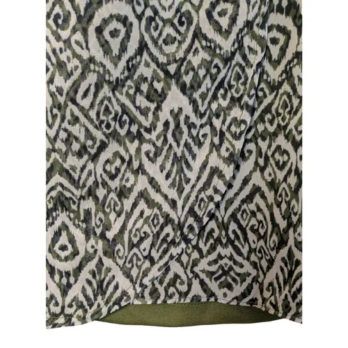 Sukienka Mini Kopertowa Trendyol Khaki Wzór Ikat Rozmiar 38 - zdjęcie 9