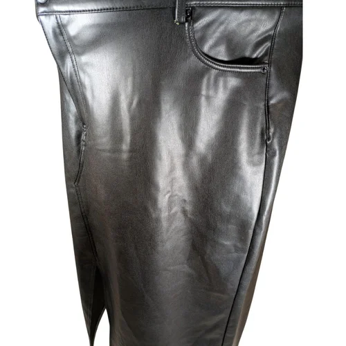 Spódnica Midi z Eko-Skóry Vero Moda Curve Czarna 54 - zdjęcie 2