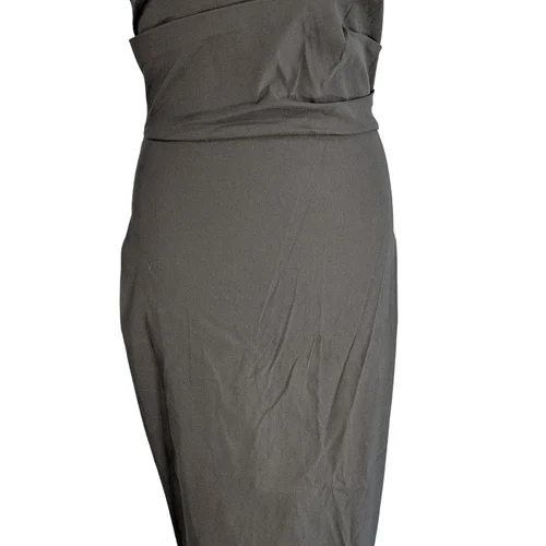 Czarna Sukienka Ołówkowa VESPER Elegancka Midi Rozmiar 38 - zdjęcie 10