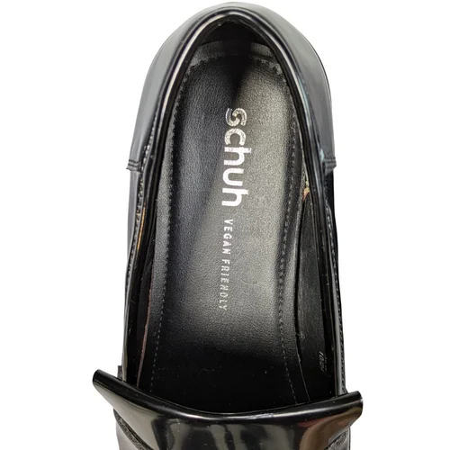 Czarne Lakierowane Mokasyny Loafersy SCHUH Frędzle 41 - zdjęcie 14