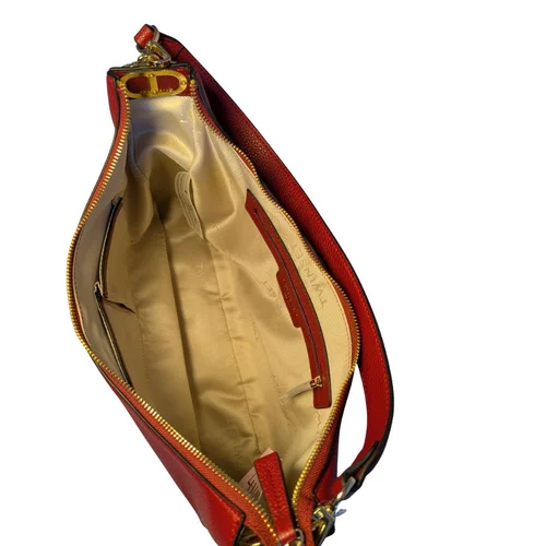 Twinset – Czerwona Torebka Hobo Rosso V (Złote Detale) - zdjęcie 7