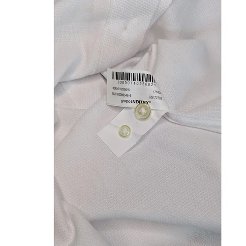 Biała Męska Koszula Zara Easy Iron Regular Fit S - zdjęcie 8