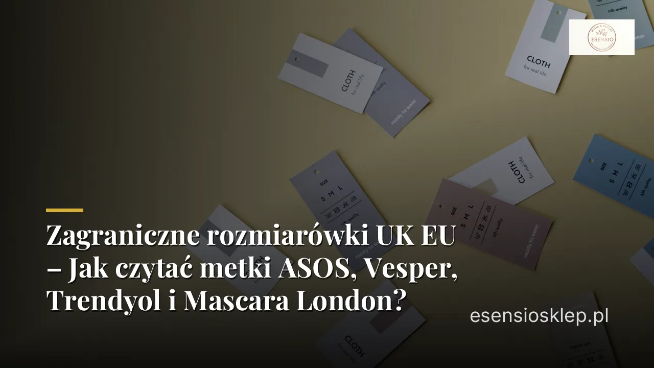 Zagraniczne rozmiarówki UK EU – Jak czytać metki ASOS, Vesper, Trendyol i Mascara London?
