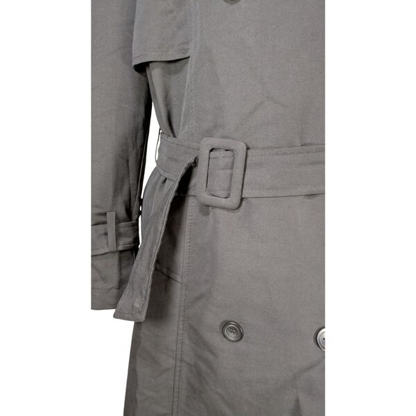 Klasyczny Czarny Długi Płaszcz Trencz Model 6701 Rozmiar 44 (XL) - zdjęcie 5
