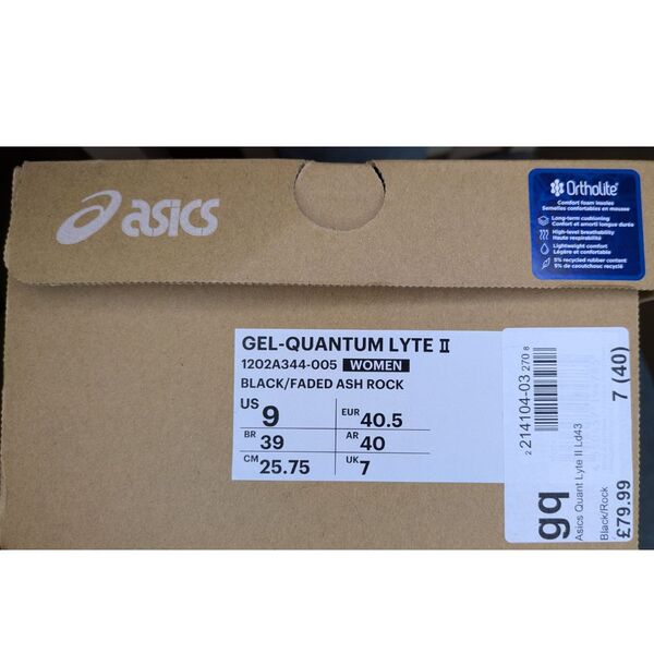 Czarne Buty Sportowe Asics Gel-Quantum Lyte II Rozmiar 40,5 - zdjęcie 8