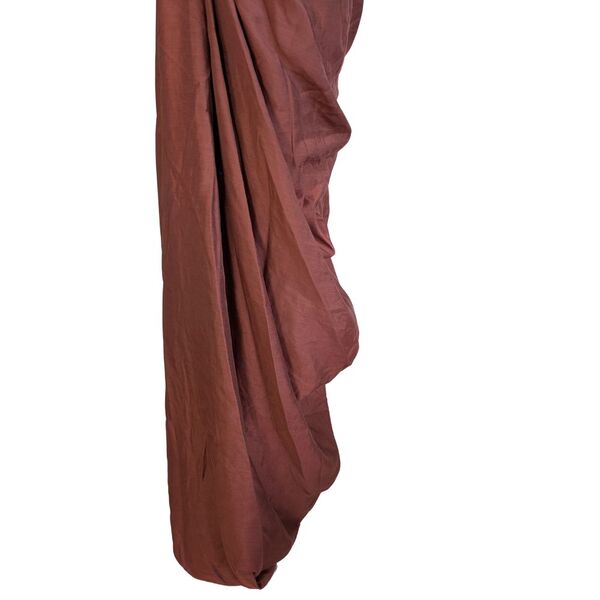 ASOS DESIGN Sukienka Bandeau Drapowana Bordowa Rozmiar 34 - zdjęcie 12