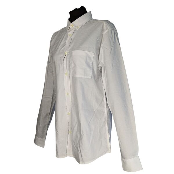 Only & Sons Biała Koszula Męska Oxford Slim Fit L - zdjęcie 3