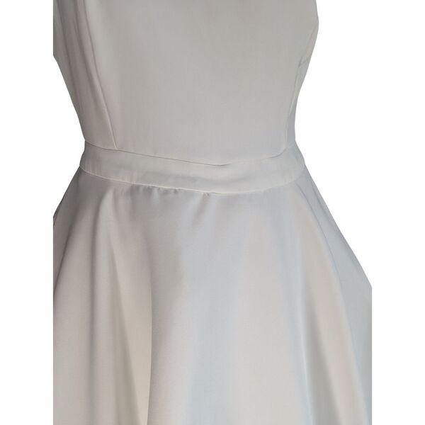 Eli Store Sukienka Midi Elegancka Biała Rozkloszowana z Kokardą Rozmiar M - zdjęcie 13