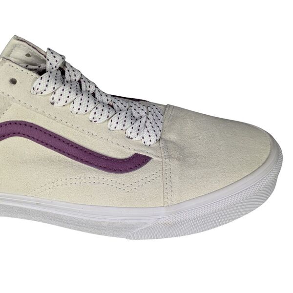 Męskie Trampki Vans Old Skool Zamszowe Kremowo-Fioletowe Rozmiar 42 - zdjęcie 6
