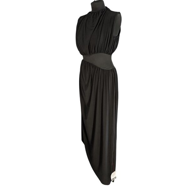 Czarna sukienka maxi ASOS DESIGN z drapowaniem Rozmiar 36 - zdjęcie 3