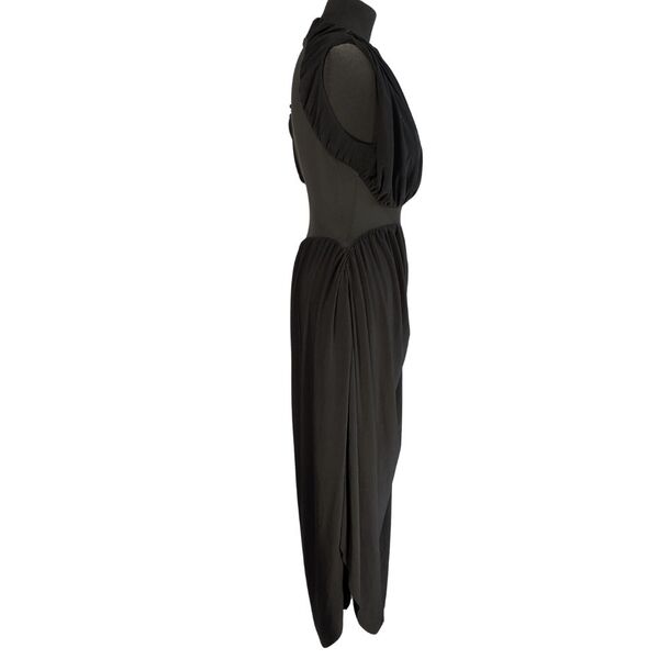 Czarna sukienka maxi ASOS DESIGN z drapowaniem Rozmiar 36 - zdjęcie 5