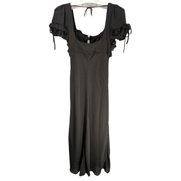 Czarna sukienka maxi ASOS DESIGN z falbankami Rozmiar 34 - zdjęcie 5
