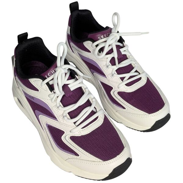 Biało-fioletowe sneakersy damskie SKECHERS Street Tres-Air Uno Rozmiar 36 - zdjęcie 2