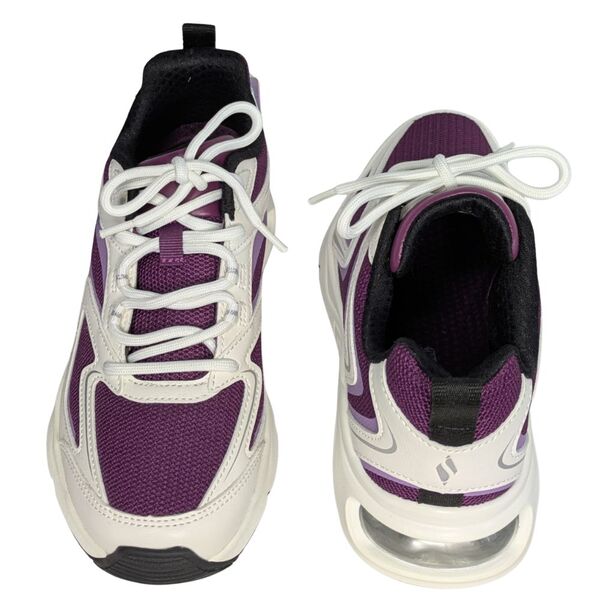 Biało-fioletowe sneakersy damskie SKECHERS Street Tres-Air Uno Rozmiar 36 - zdjęcie 6