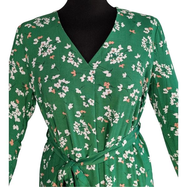 Zielona Sukienka Mini New Look w Kwiaty Rozmiar 32 - zdjęcie 8