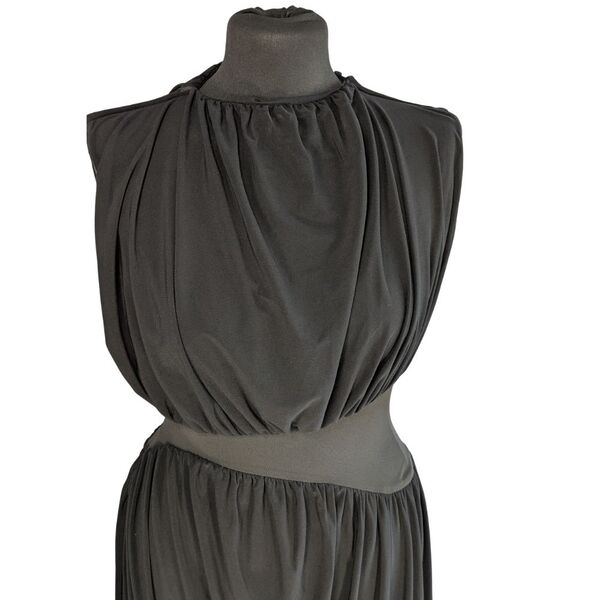 Czarna sukienka maxi ASOS DESIGN z drapowaniem Rozmiar 36 - zdjęcie 7