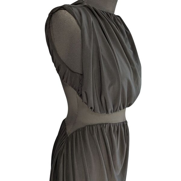 Czarna sukienka maxi ASOS DESIGN z drapowaniem Rozmiar 36 - zdjęcie 9