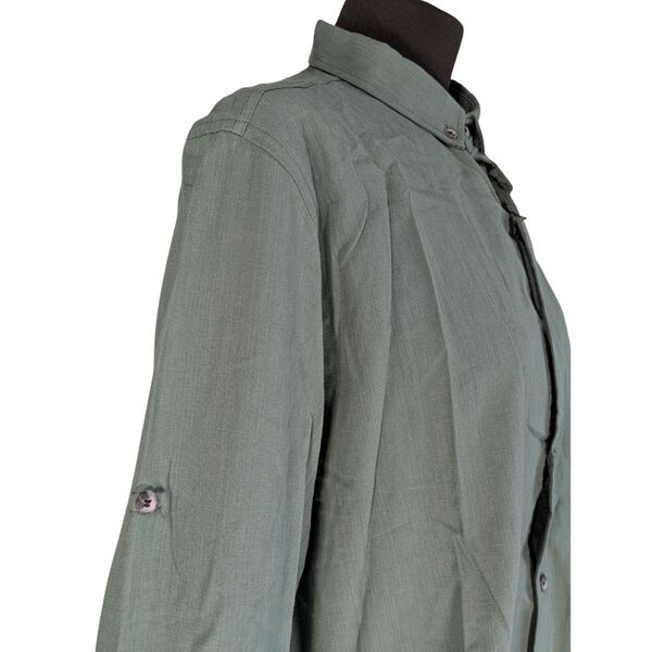 Trendyol Zielona Koszula Męska Button-Down 2XL - zdjęcie 7