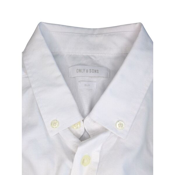 Only & Sons Biała Koszula Męska Oxford Slim Fit L - zdjęcie 8