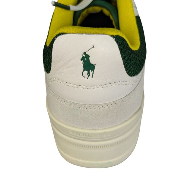 Sneakersy męskie Polo Ralph Lauren MASTR SP Skórzane Biało-Zielone Rozmiar 44 - zdjęcie 9