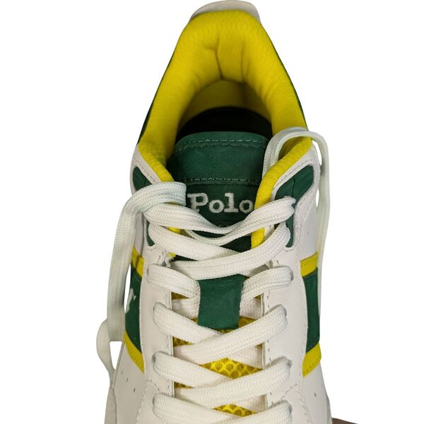 Sneakersy męskie Polo Ralph Lauren MASTR SP Skórzane Biało-Zielone Rozmiar 44 - zdjęcie 10