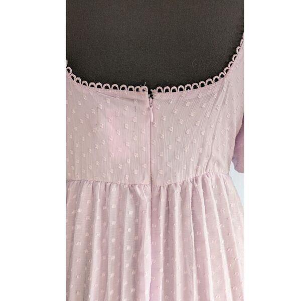 Liliowa sukienka maxi ASOS DESIGN w kropki Rozmiar 38 - zdjęcie 9