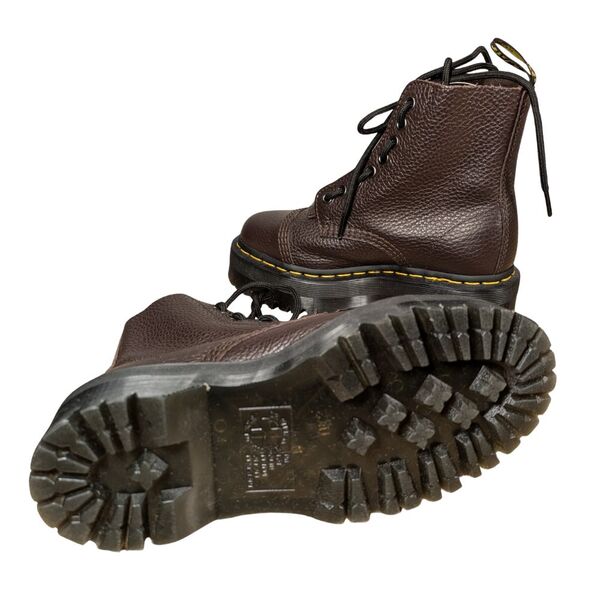 Ciemnobrązowe Botki Damskie Dr Martens Sinclair Na Platformie Rozmiar 36 - zdjęcie 8