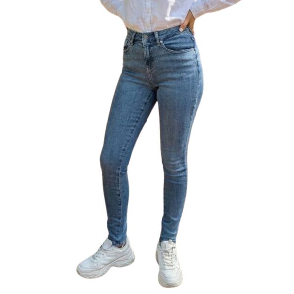 ONLY – Jeansy Damskie Power Skinny Shape Up Jasnoniebieskie