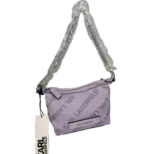 KARL LAGERFELD Torebka Mini Hobo K/Essential Crystal Fioletowa One Size - zdjęcie 2