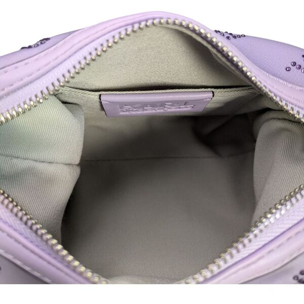 KARL LAGERFELD Torebka Mini Hobo K/Essential Crystal Fioletowa One Size - zdjęcie 7