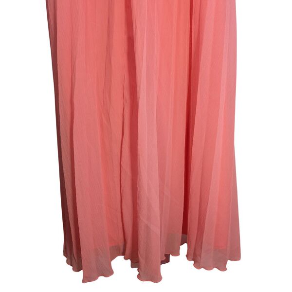 Koralowa Sukienka Maxi ASOS DESIGN Plisowana Rozmiar 42 - zdjęcie 11
