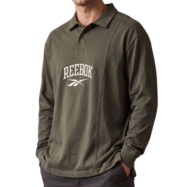 Koszulka Polo Długi Rękaw REEBOK Rugby Top L