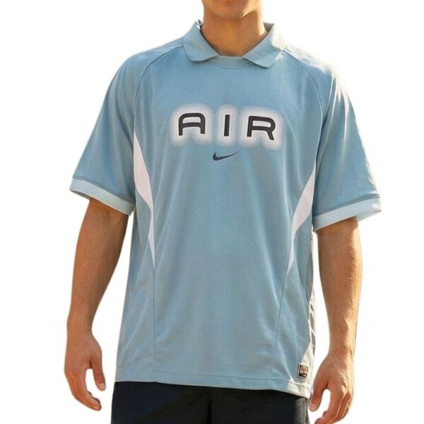 Męska Koszulka Polo Nike Air Błękitna Loose Fit XXL