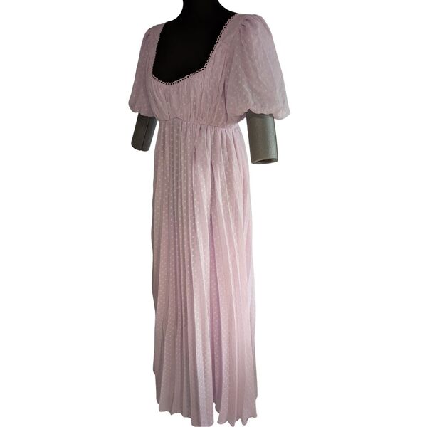 Liliowa sukienka maxi ASOS DESIGN w kropki Rozmiar 38 - zdjęcie 2