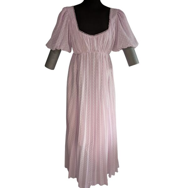 Liliowa sukienka maxi ASOS DESIGN w kropki Rozmiar 38 - zdjęcie 4
