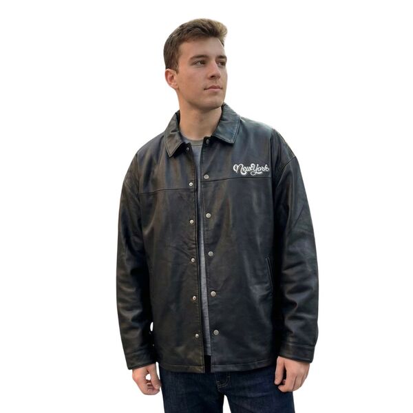 ASOS Design – Męska Kurtka ze Skóry Naturalnej New York 2XL