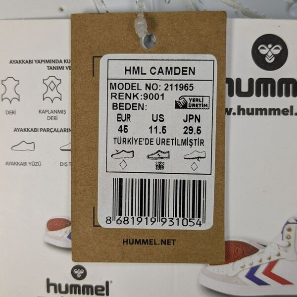 Białe Sneakersy Hummel HML Camden Sportowe Rozmiar 46 - zdjęcie 12