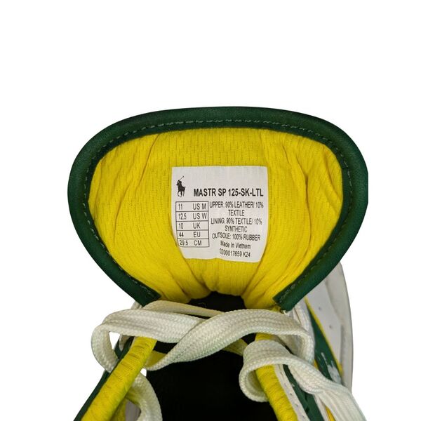 Sneakersy męskie Polo Ralph Lauren MASTR SP Skórzane Biało-Zielone Rozmiar 44 - zdjęcie 12