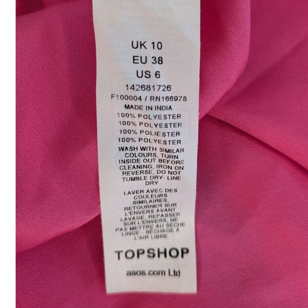 Fuksjowa Suknia Maxi TOPSHOP Kwiatowa Rozmiar 38 - zdjęcie 16