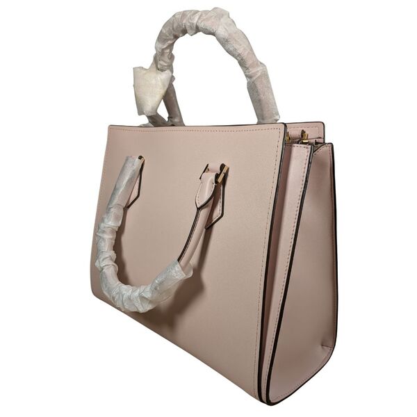 MICHAEL KORS Torebka Hope Large Satchel Skórzana Powder Blush NS - zdjęcie 4