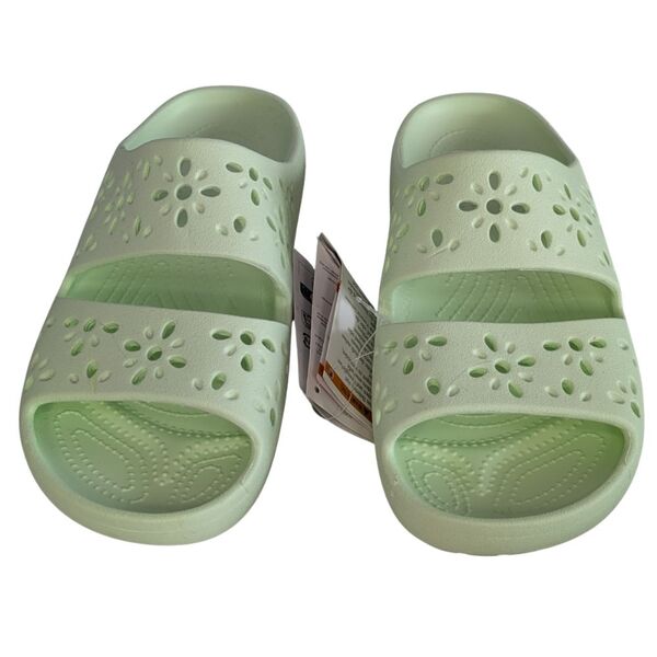 Jasnozielone Klapki Crocs Classic Floral Cut Out Rozmiar 39-40 - zdjęcie 6