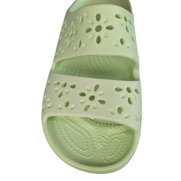 Jasnozielone Klapki Crocs Classic Floral Cut Out Rozmiar 39-40 - zdjęcie 9