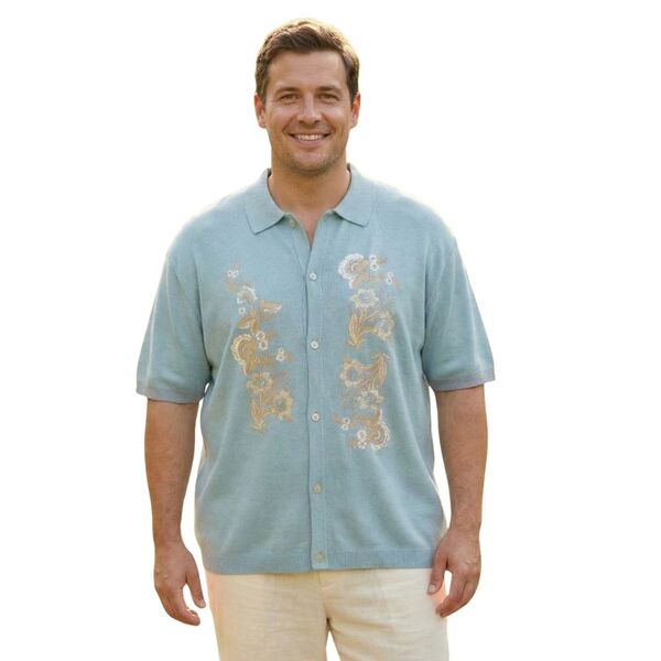 TOPMAN – Błękitna Koszulka Polo z Haftem 2XL | Premium Outlet