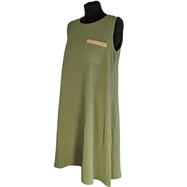 Khaki Sukienka Mini New Laviva Ozdobna Kieszeń Rozmiar 36 - zdjęcie 4