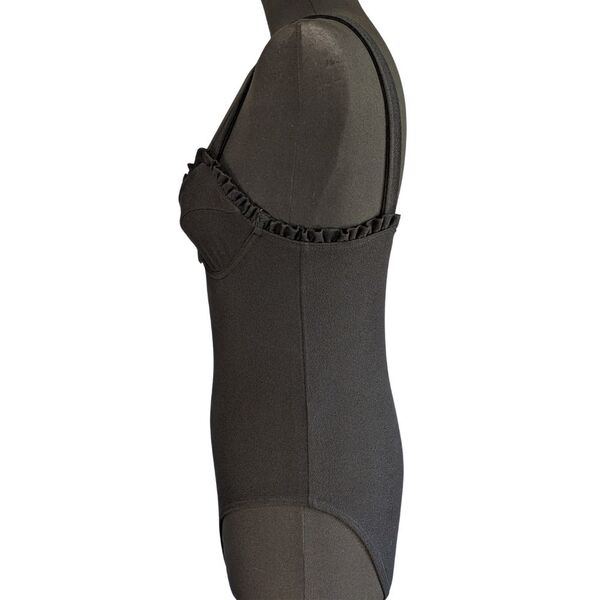 Czarne Gorsetowe Body z Zamkiem River Island Rozmiar 34 (XS) - zdjęcie 2
