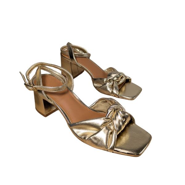 ASOS Design – Złote Sandały na Słupku 40 (Gatunek II – Para nr 2)