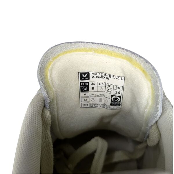 Sneakersy Veja V-90 Biało-Szare Skórzane Rozmiar 36 - zdjęcie 2