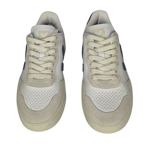 Sneakersy Veja V-90 Biało-Szare Skórzane Rozmiar 36 - zdjęcie 6